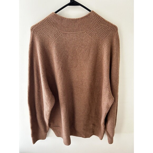 Uniqlo Sweater Womens Sz XL Brown Knit Crew Neck Pullover Casual Soft Capsule - Picture 3 of 4